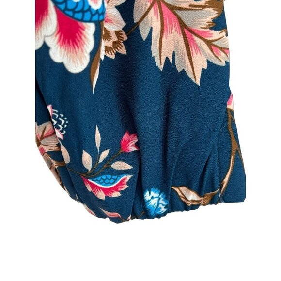 DG2 Diane Gilman Jacket Plus Size 2X Floral Teal Pink Full Zip L/S Pockets NWT - Picture 8 of 16